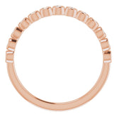 14K Rose 1/6 CTW Natural Diamond Anniversary Band